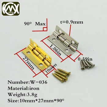 30pcs 10*27mm Quality assurance Furniture connectors 4 hole small wooden gift box hinge With screw wood box hinges kimxin w-036
30pcs 10*27mm Quality assurance Furniture connectors 4 hole small wooden gift box hinge With screw wood box hinges kimxin w-036