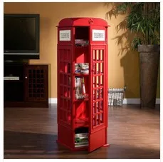 Indoor UK telephone booth book cabinet CD rack living room decoration Wood Locker home decoration
Indoor UK telephone booth book cabinet CD rack living room decoration Wood Locker home decoration
