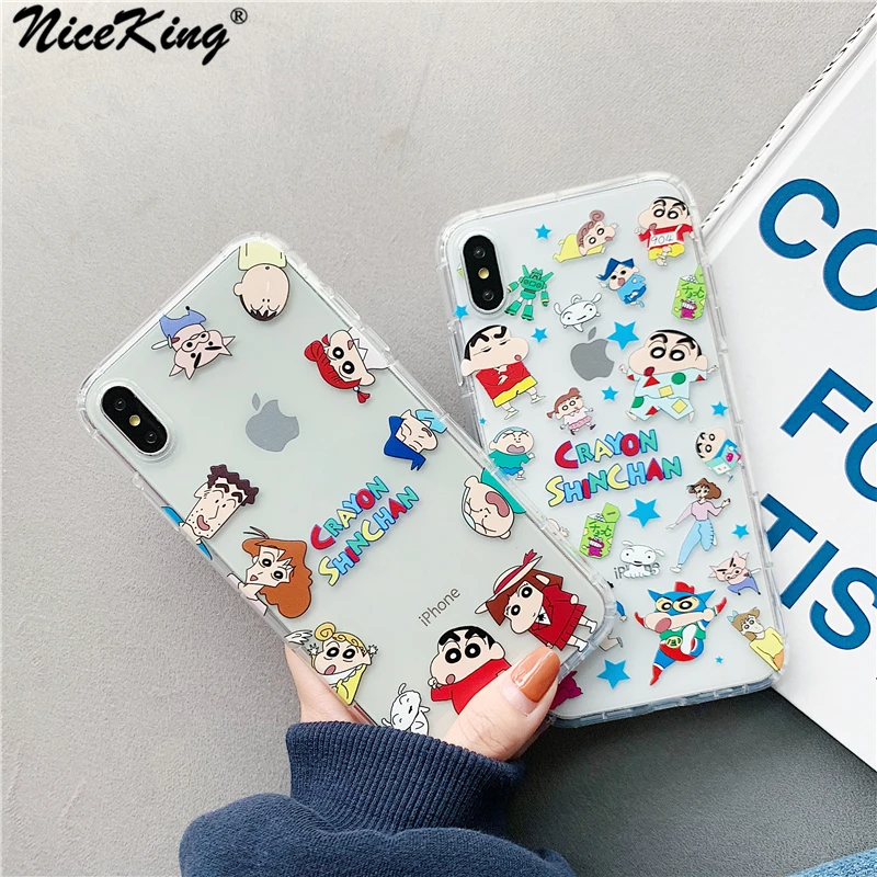 Niceking Cute Crayon Shinchan Phone Case For iPhone 6 6S 7 8 Plus X XS MAX XR Case Airbag Clear Soft TPU Back Cover 6 s Case
Niceking Cute Crayon Shinchan Phone Case For iPhone 6 6S 7 8 Plus X XS MAX XR Case Airbag Clear Soft TPU Back Cover 6 s Case
