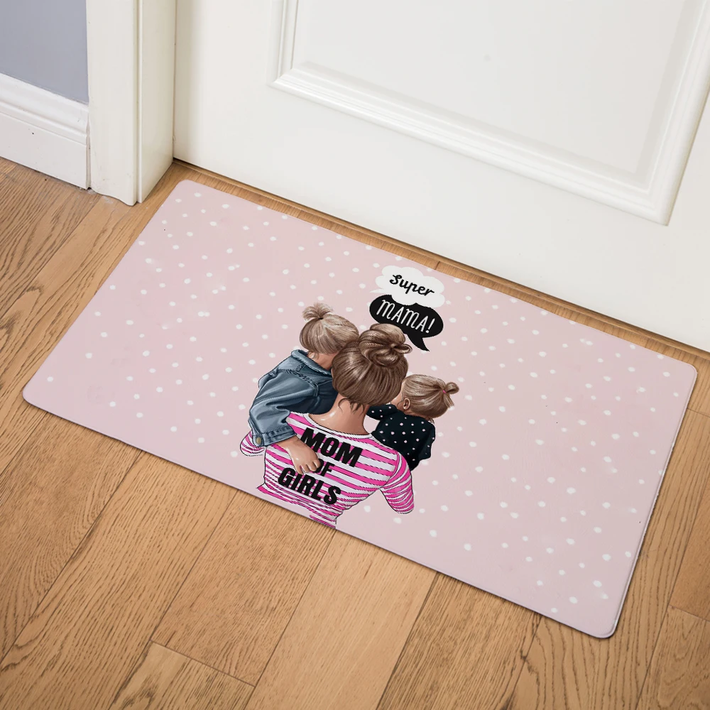 SUPER MAMA Vogue Mommy and Baby Print Door Mat 46*76 PVC Leather Carpet Kitchen Bathroom Non-slip Floormat Home Decor Carpets
SUPER MAMA Vogue Mommy and Baby Print Door Mat 46*76 PVC Leather Carpet Kitchen Bathroom Non-slip Floormat Home Decor Carpets