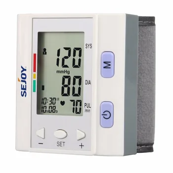 1pc Wrist Type Blood Pressure Monitor LCD Digital Tonometer Sphygmomanometer With IHB Detection Automatic Power off
1pc Wrist Type Blood Pressure Monitor LCD Digital Tonometer Sphygmomanometer With IHB Detection Automatic Power off