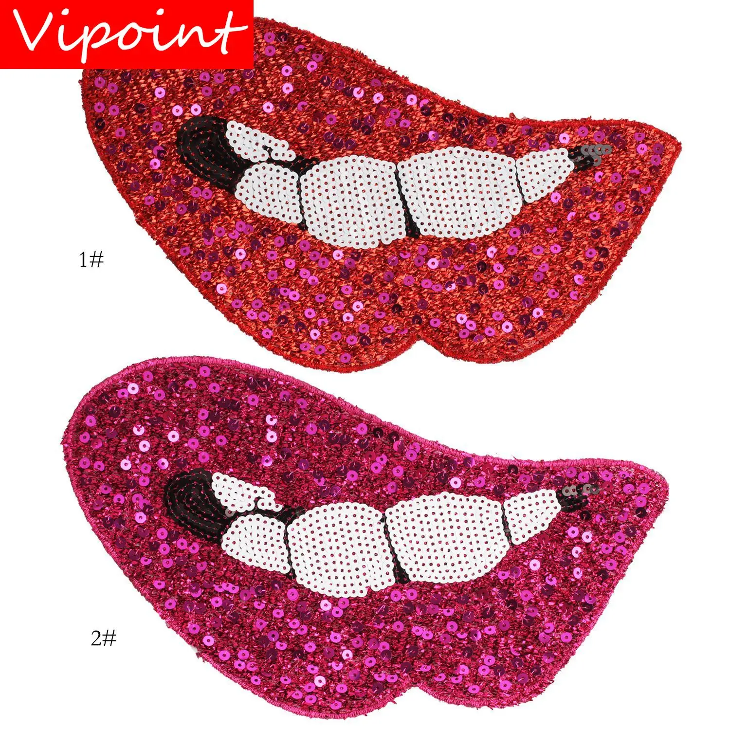 VIPOINT embroidery Sequins big lip patches mouth patches badges applique patches for clothing JW-29
VIPOINT embroidery Sequins big lip patches mouth patches badges applique patches for clothing JW-29