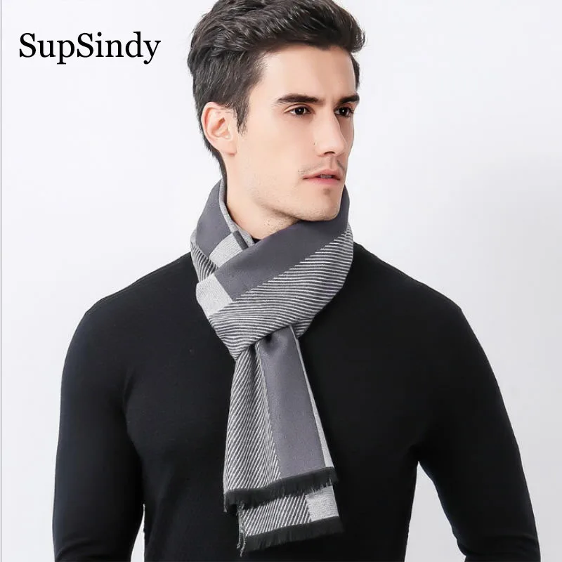 SupSindy Winter scarf men Vintage Soft plaid scarves luxury shawl Warm cashmere fashion Acrylic Casual scarf man Striped foulard
SupSindy Winter scarf men Vintage Soft plaid scarves luxury shawl Warm cashmere fashion Acrylic Casual scarf man Striped foulard