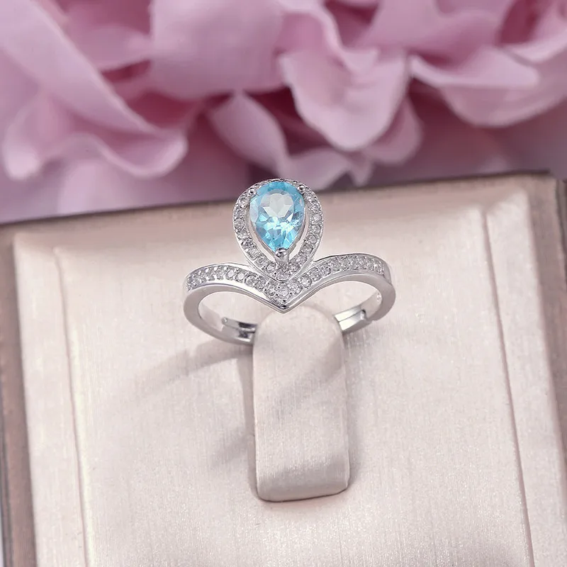 100% Natural Topaz Fine Jewelry Rings for Women 925 Silver Sterling Natural 7*5mm Blue Water Drop Gemstone Wedding Ring R-TO011
100% Natural Topaz Fine Jewelry Rings for Women 925 Silver Sterling Natural 7*5mm Blue Water Drop Gemstone Wedding Ring R-TO011