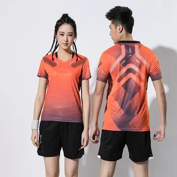 Adsmoney Couple breathable tennis training suit personalized printed badminton T-shirt + shorts table tennis Jersey
Adsmoney Couple breathable tennis training suit personalized printed badminton T-shirt + shorts table tennis Jersey