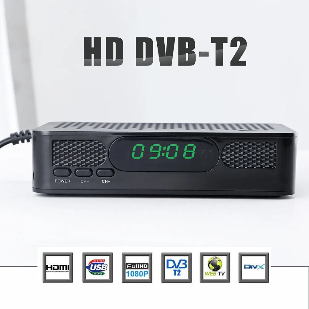 Vmade DVB-T2 Bandwidth Full HD 1080p DVB-T Digital TV Tuner Receptor MPEG4 MPEG2 H.264 Standard Terrestrial Receiver set top box
Vmade DVB-T2 Bandwidth Full HD 1080p DVB-T Digital TV Tuner Receptor MPEG4 MPEG2 H.264 Standard Terrestrial Receiver set top box