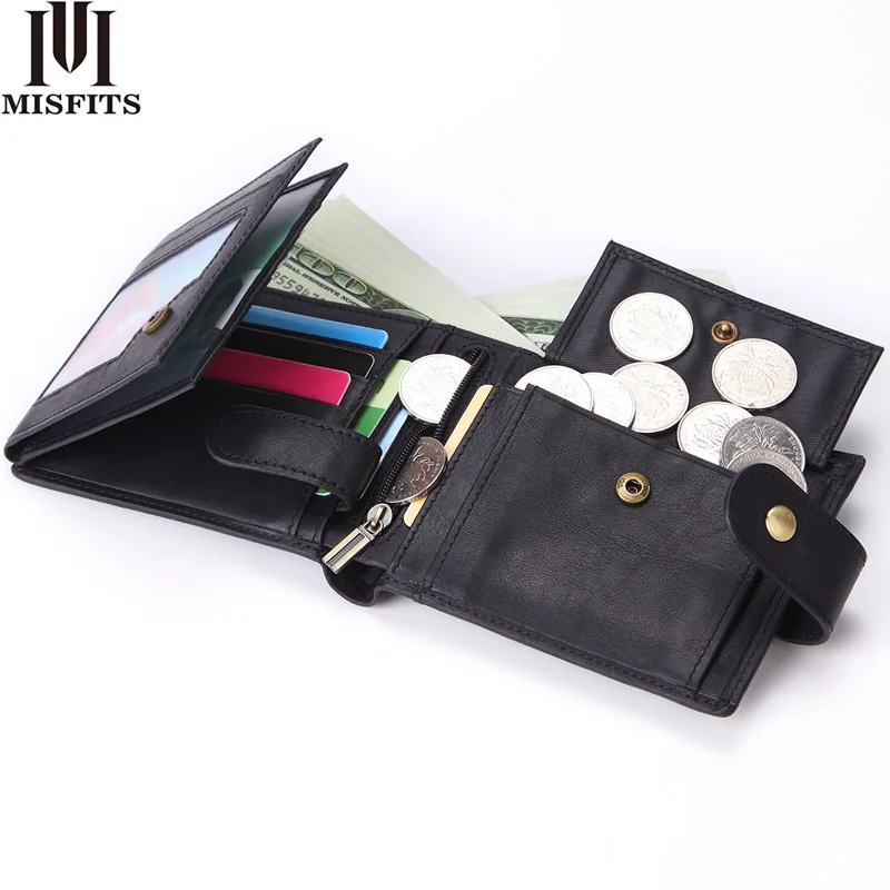 MISFITS genuine leather men short wallet top quality male purse With zipper pocket card holder new design fashion hombre carteir
MISFITS genuine leather men short wallet top quality male purse With zipper pocket card holder new design fashion hombre carteir