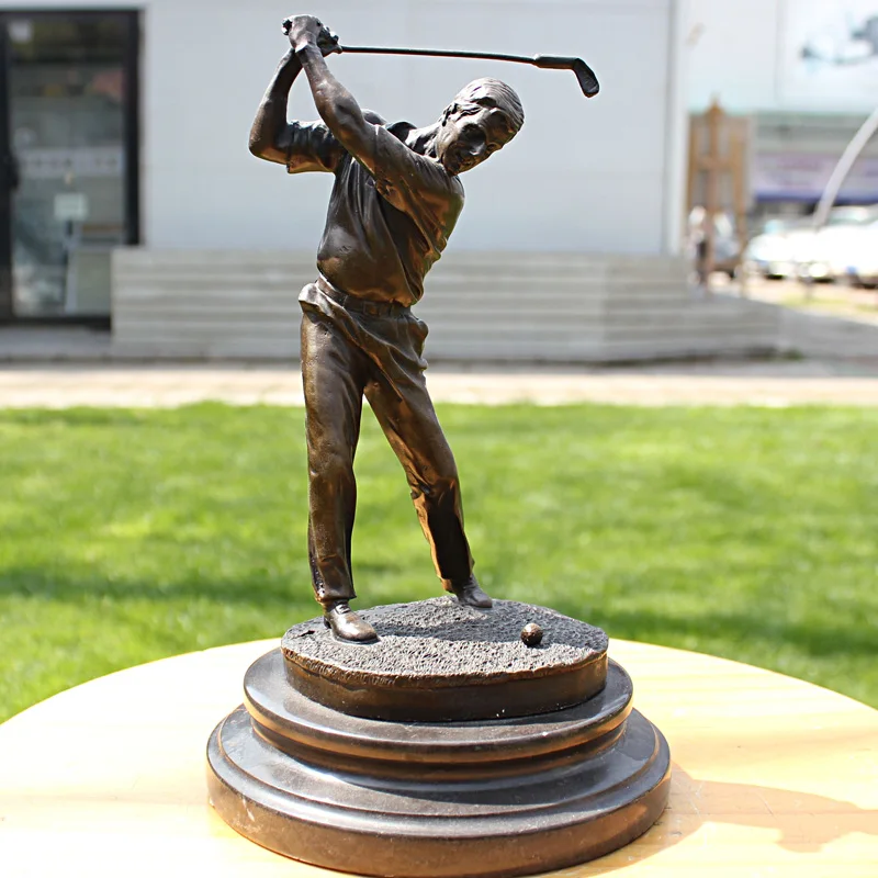 Male golf sports crafts business gift Home Furnishing bronze statue copper decoration
Male golf sports crafts business gift Home Furnishing bronze statue copper decoration