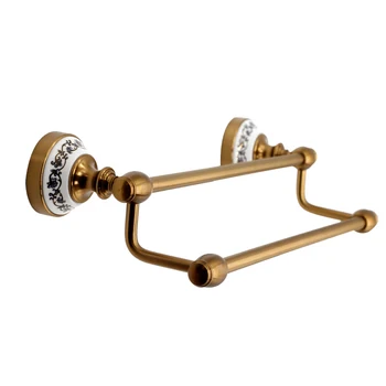 Zhang Ji Antique European Style Copper Towel Hanger Bathroom Fixture Top Grade Brass Bolt Inserting Type 36cm Double Towel Racks
Zhang Ji Antique European Style Copper Towel Hanger Bathroom Fixture Top Grade Brass Bolt Inserting Type 36cm Double Towel Racks
