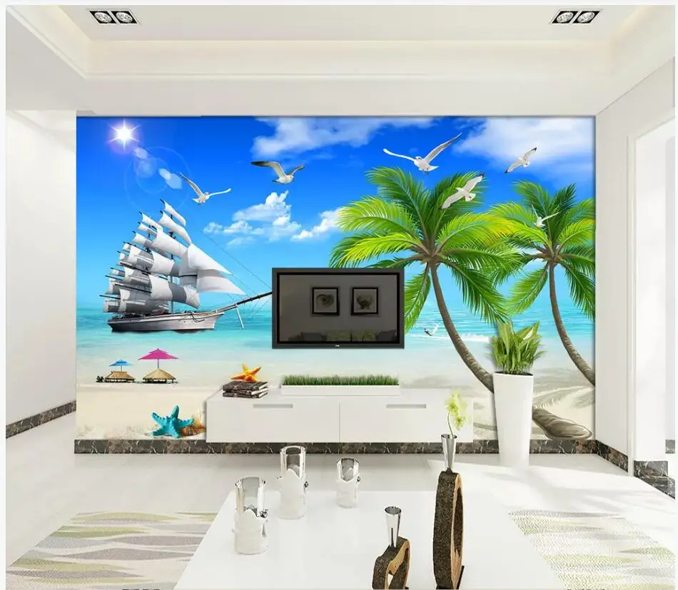 WDBH 3d wallpaper custom photo Coconut beach seaside sailing boat room home decor 3d wall murals wall papers for walls 3 d
WDBH 3d wallpaper custom photo Coconut beach seaside sailing boat room home decor 3d wall murals wall papers for walls 3 d