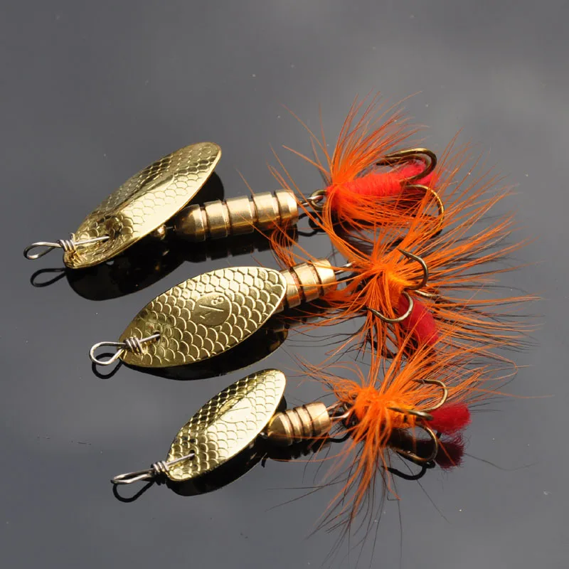 5pcs spinners spoon bait 2.5 g/3.9g/5.5g Freshwater Spinnerbait Golden Fishing Lure Powerful reflective effect Tackle Wobblers
5pcs spinners spoon bait 2.5 g/3.9g/5.5g Freshwater Spinnerbait Golden Fishing Lure Powerful reflective effect Tackle Wobblers