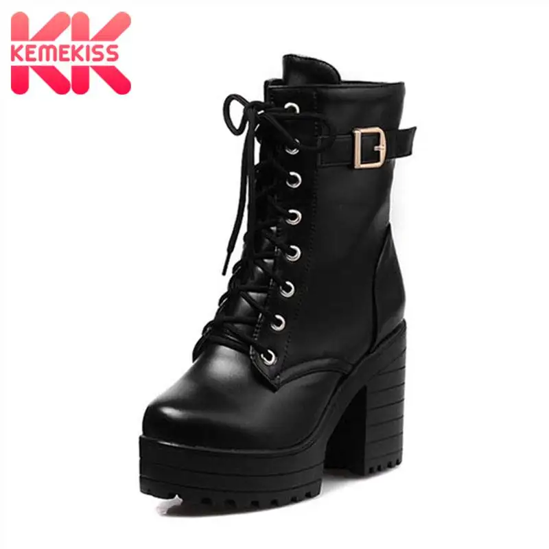 KemeKiss High Heels Ankle Boots Women Lace Up Buckle Zipper Platform Shoes Women Winter Warm Fur Knight Short Boots Size 34-43
KemeKiss High Heels Ankle Boots Women Lace Up Buckle Zipper Platform Shoes Women Winter Warm Fur Knight Short Boots Size 34-43