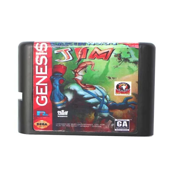 Sega MD game card - Earth Worm Jim for 16 bit Sega MD game Cartridge Megadrive Genesis system
Sega MD game card - Earth Worm Jim for 16 bit Sega MD game Cartridge Megadrive Genesis system
