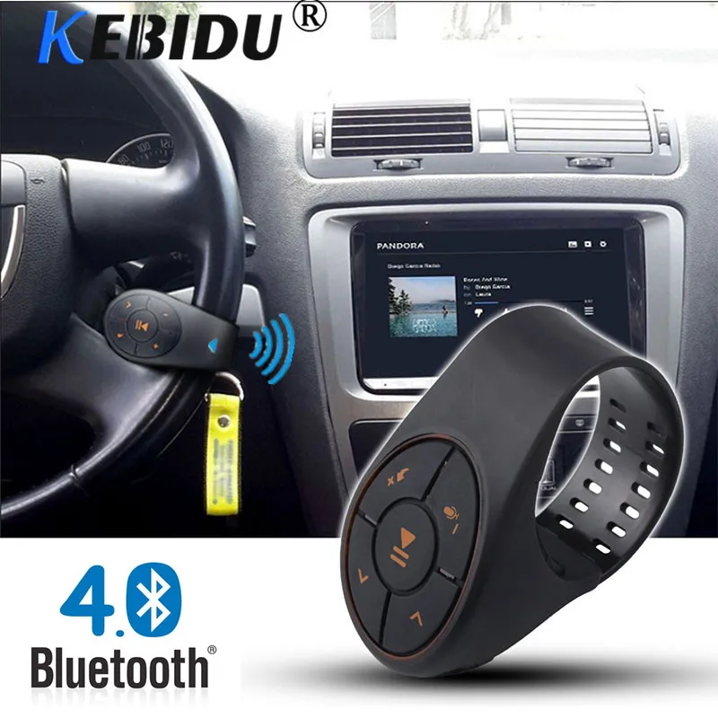 Kebidu Bluetooth 4.0 Car Steering Wheel Button Wireless Remote Control for Car Speaker DVD Player Handsfree Safty Driving
Kebidu Bluetooth 4.0 Car Steering Wheel Button Wireless Remote Control for Car Speaker DVD Player Handsfree Safty Driving