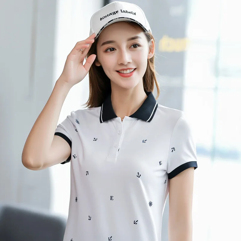 Summer Brand Solid Polo Women Shirt Slim Short Sleeve Shirt Femme Women Casual Shirts Clothing Female
Summer Brand Solid Polo Women Shirt Slim Short Sleeve Shirt Femme Women Casual Shirts Clothing Female