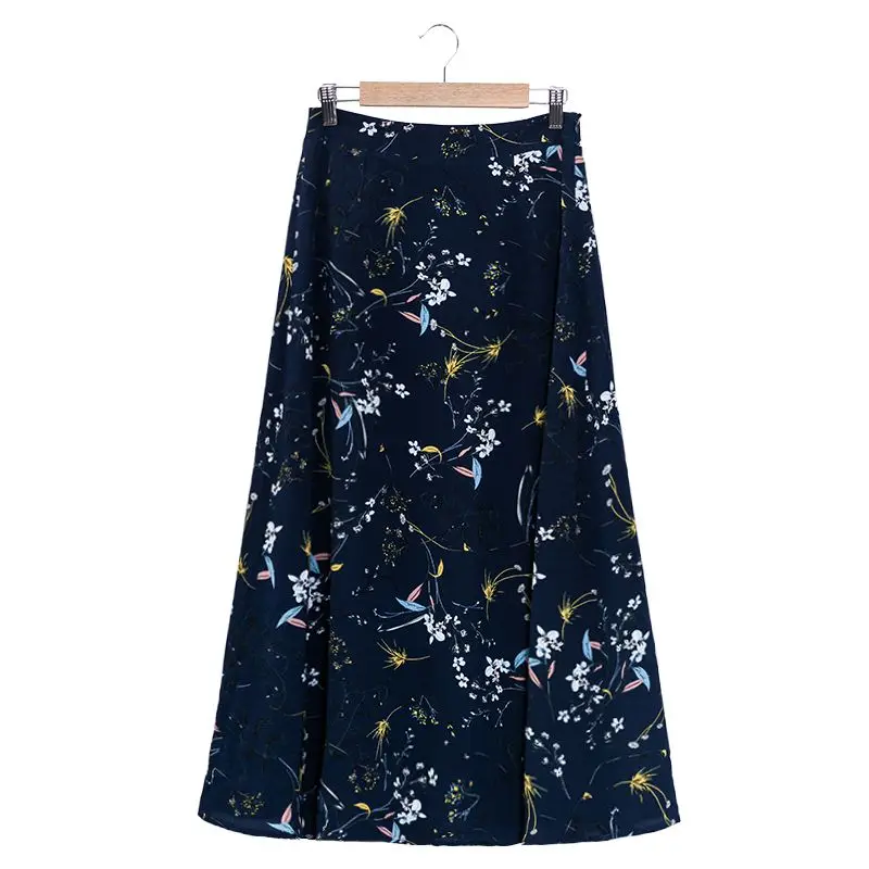 fashion polka dot girls long skirt floral black elegant maxi office zipper skirts with lining plus size M30241 HTB1u qEQ9zqK1RjSZFLq6An2XXaA - fashion polka dot girls long skirt floral black elegant maxi office zipper skirts with lining plus size M30241
