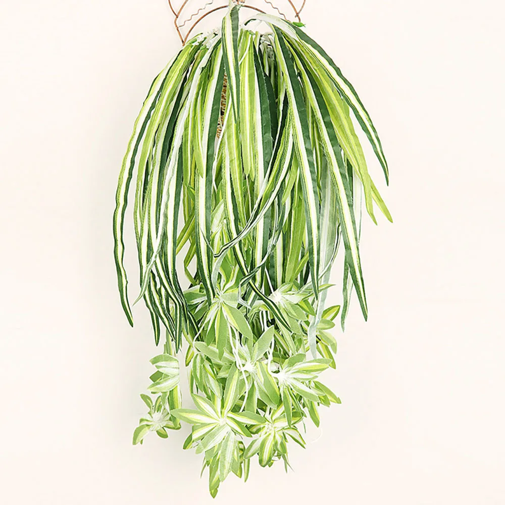 1Pcs 65cm Artificial Flowers Plants Wall Hanging Chlorophytum Potted Green Plants PVC Fake Simulation Flower Living Room Decor
1Pcs 65cm Artificial Flowers Plants Wall Hanging Chlorophytum Potted Green Plants PVC Fake Simulation Flower Living Room Decor