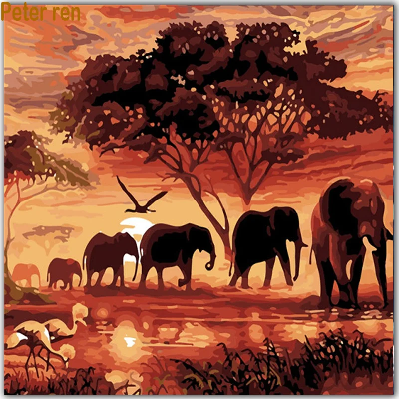 Peter ren Diamond painting landscap Square&Round Diamond mosaic embroidery hand-painted decorative painting dusk Elephant crane
Peter ren Diamond painting landscap Square&Round Diamond mosaic embroidery hand-painted decorative painting dusk Elephant crane
