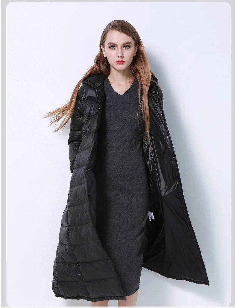 2018The pendulum of the new A word long down jacket, thickening over-the-knee quality white duck Large sizedown coats
2018The pendulum of the new A word long down jacket, thickening over-the-knee quality white duck Large sizedown coats