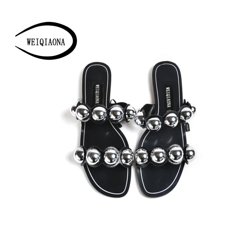 WEIQIAONA 2018 New Summer Casual Women for Shoes Sandals String Bead Open Toe Flats Comfortable Flat Filp Flops Beach shoes
WEIQIAONA 2018 New Summer Casual Women for Shoes Sandals String Bead Open Toe Flats Comfortable Flat Filp Flops Beach shoes
