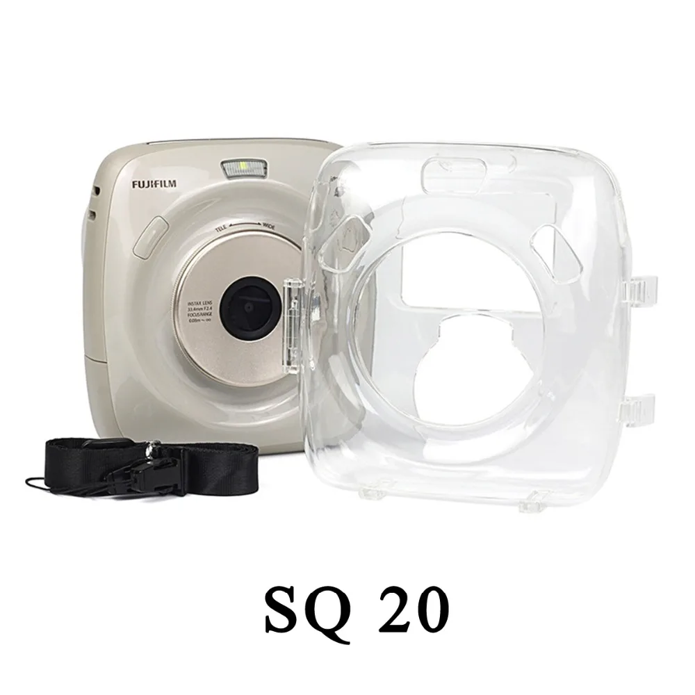 Crystal Case PVC Transparent Strap Shoulder Bag Protector Case Instant Film Camera Shell Cover for fuji Instax Square SQ20
Crystal Case PVC Transparent Strap Shoulder Bag Protector Case Instant Film Camera Shell Cover for fuji Instax Square SQ20
