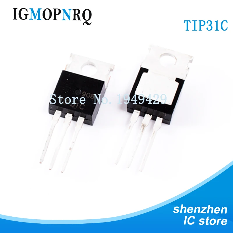10 шт./лот TIP31C TIP31 TO-220 биполярный транзистор биполярное соединение (BJT) NPN Epitaxial Sil |