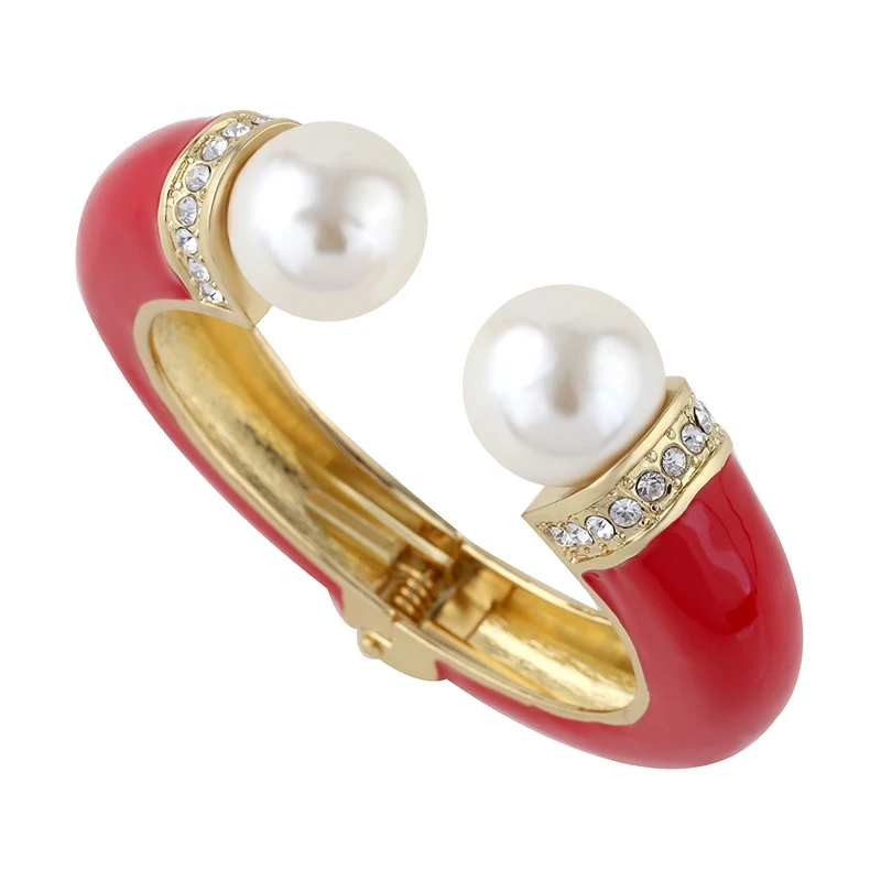 1pcs New Fashion Women Bracelets 6 Colors Double Imitation Pearls Wristbands Rhinestones Enamels Bracelet Bangle wholesale
1pcs New Fashion Women Bracelets 6 Colors Double Imitation Pearls Wristbands Rhinestones Enamels Bracelet Bangle wholesale
