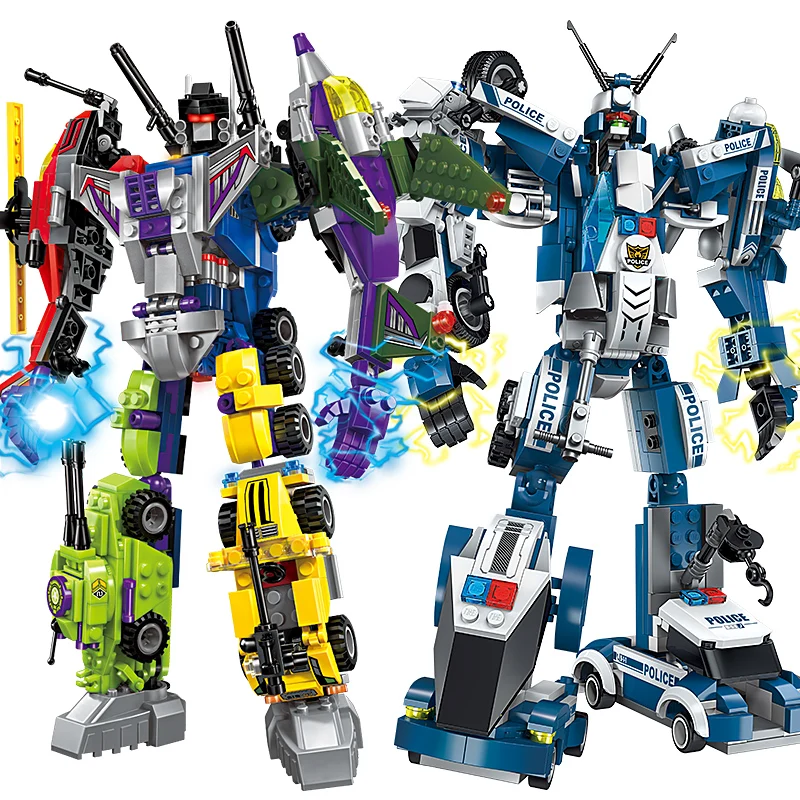 Legoings Transformered Building Blocks Brinquedos Model set Compatible Deformation Robot Children Boy Toys Christmas Gifts
Legoings Transformered Building Blocks Brinquedos Model set Compatible Deformation Robot Children Boy Toys Christmas Gifts
