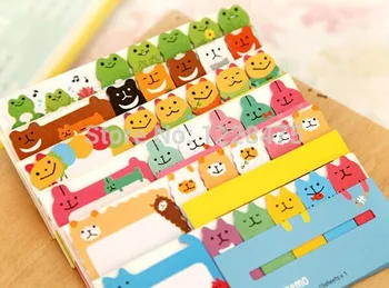

1 Pack/lot New Cute 458 Style Cartoon Notepad Animals Sticky Memo Message Post Stick Marker Removable Adhesive Paper Label