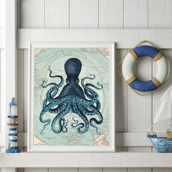 Kraken Octopus Tentacles Vintage Poster Prints Nautical Coastal Wall Art Picture Antarctica Map Canvas Painting Home Wall Decor
Kraken Octopus Tentacles Vintage Poster Prints Nautical Coastal Wall Art Picture Antarctica Map Canvas Painting Home Wall Decor