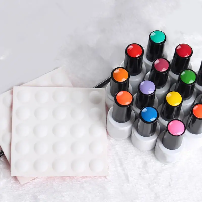 25Pcs Nail Color Button UV Gel Polish Color Display Label White Silicone Adhesive Paster Nail Art Tool
25Pcs Nail Color Button UV Gel Polish Color Display Label White Silicone Adhesive Paster Nail Art Tool