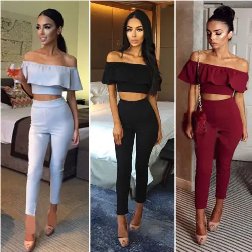 Sexy Women Ladies Summer Clubwear Jumpsuit&Romper Long Trousers Women Casual Solid Strapless Slash Neck Tops Women Clothes
Sexy Women Ladies Summer Clubwear Jumpsuit&Romper Long Trousers Women Casual Solid Strapless Slash Neck Tops Women Clothes