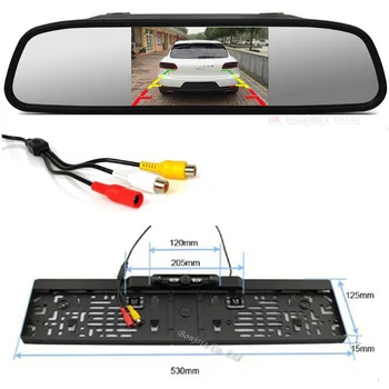 Auto Car 5' TFT LCD Color Mirror Monitor With Car infrared LED Europe License Plate Frame Rearview Camera Pakring assistance
Auto Car 5' TFT LCD Color Mirror Monitor With Car infrared LED Europe License Plate Frame Rearview Camera Pakring assistance