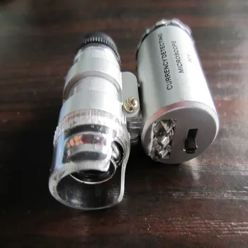 1pc microscope,Jeweller LED 60x Magnifier,Mini diamond gemstone jade gold silver testing loupe magnifier Pocket Zoom Microscope
1pc microscope,Jeweller LED 60x Magnifier,Mini diamond gemstone jade gold silver testing loupe magnifier Pocket Zoom Microscope