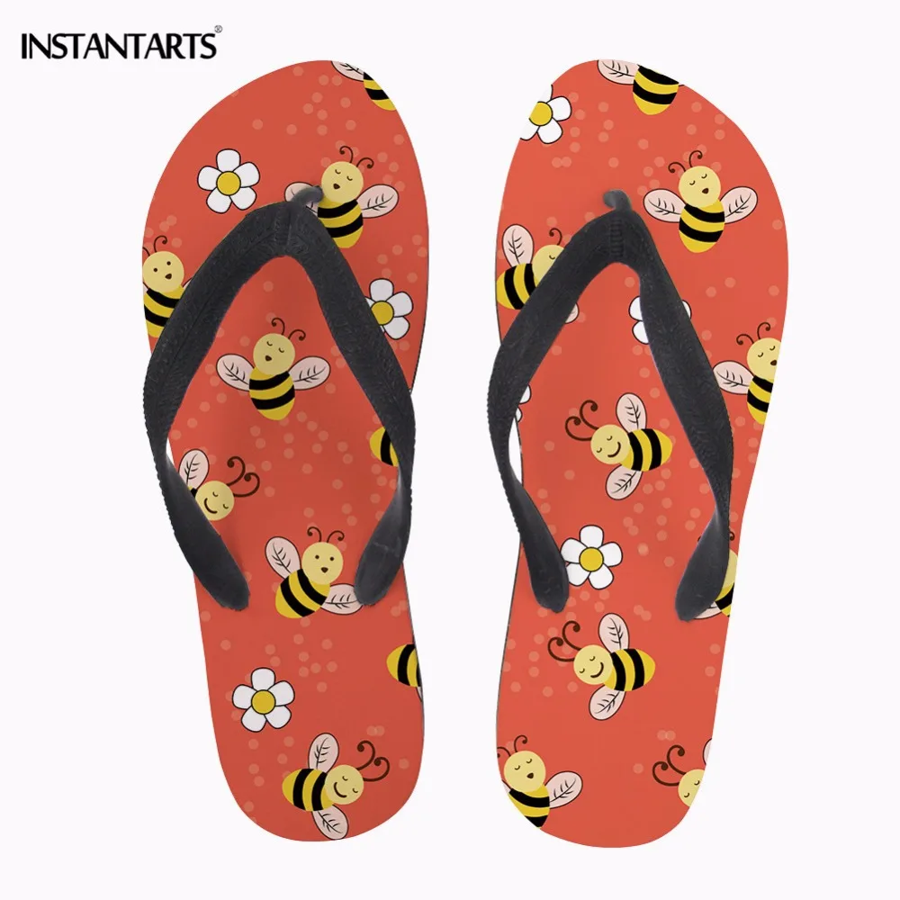 INSTANTARTS Cartoon Bee Slipper for Women High Quality Casual Summer Flip Flops 3D Print Woman Home Outside Rubber Flip Flops
INSTANTARTS Cartoon Bee Slipper for Women High Quality Casual Summer Flip Flops 3D Print Woman Home Outside Rubber Flip Flops
