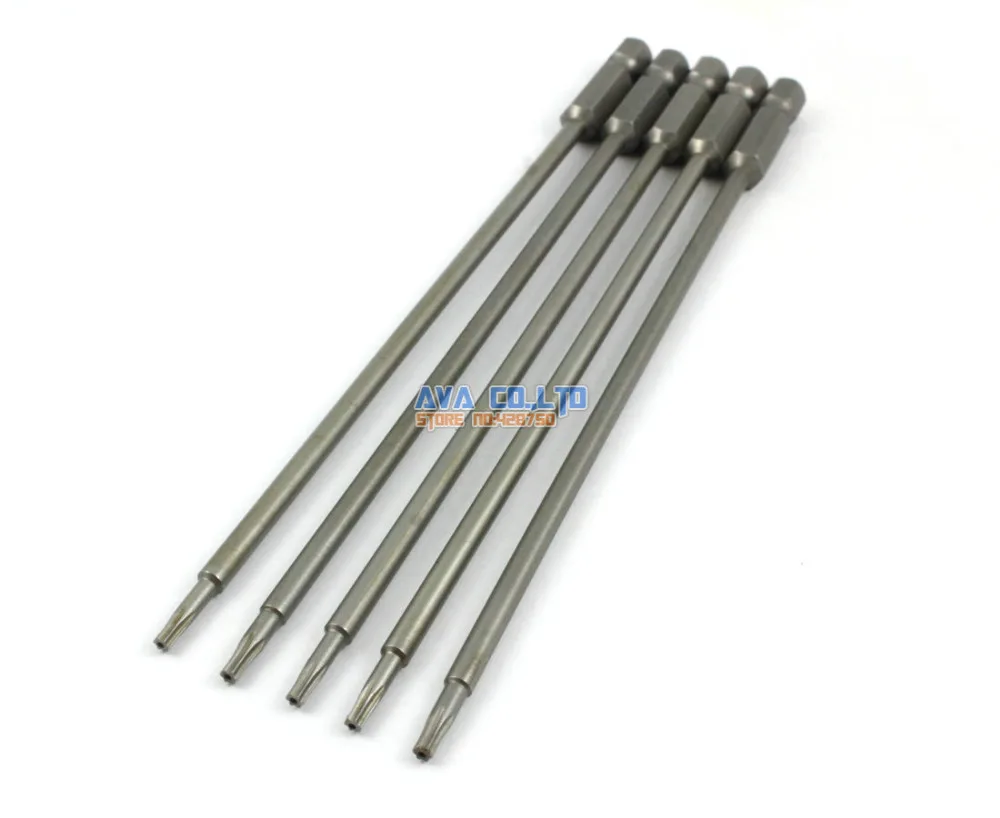 5 Pieces Magnetic Security Torx Screwdriver Bit S2 Steel 1/4" Hex Shank 150mm Long T8 Tip (150mm x T8)
5 Pieces Magnetic Security Torx Screwdriver Bit S2 Steel 1/4" Hex Shank 150mm Long T8 Tip (150mm x T8)