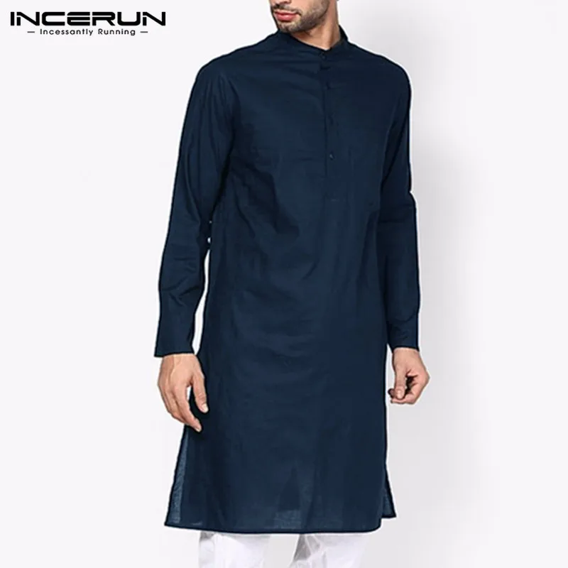 INCERUN Nepal Indian Traditional Mens Dress Shirts Long Sleeve Shirt Button Decor O Neck Oversized Long Tops Camisa Masculina
INCERUN Nepal Indian Traditional Mens Dress Shirts Long Sleeve Shirt Button Decor O Neck Oversized Long Tops Camisa Masculina