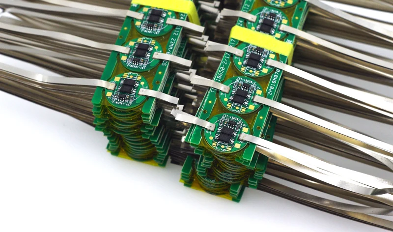 Монтажная плата 18650 10 шт. сварная никелевая лента. Двойная защита MOS PCB + бесплатная