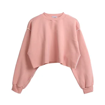 2018 Fall Women Fashion Hoodies Pullover Kawaii Harajuku Show Hilum Short Solid Pullovers O-Neck Hoodies Sweatshirts Girls Women
2018 Fall Women Fashion Hoodies Pullover Kawaii Harajuku Show Hilum Short Solid Pullovers O-Neck Hoodies Sweatshirts Girls Women