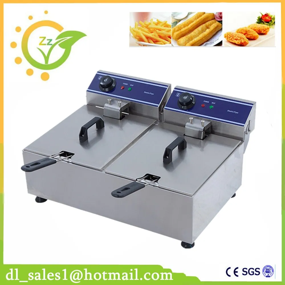 Double Tank Electric Fryer, 20L Commercial Deep Fryer With Temperature Control, Manual Control or Mechanical Timer
Double Tank Electric Fryer, 20L Commercial Deep Fryer With Temperature Control, Manual Control or Mechanical Timer
