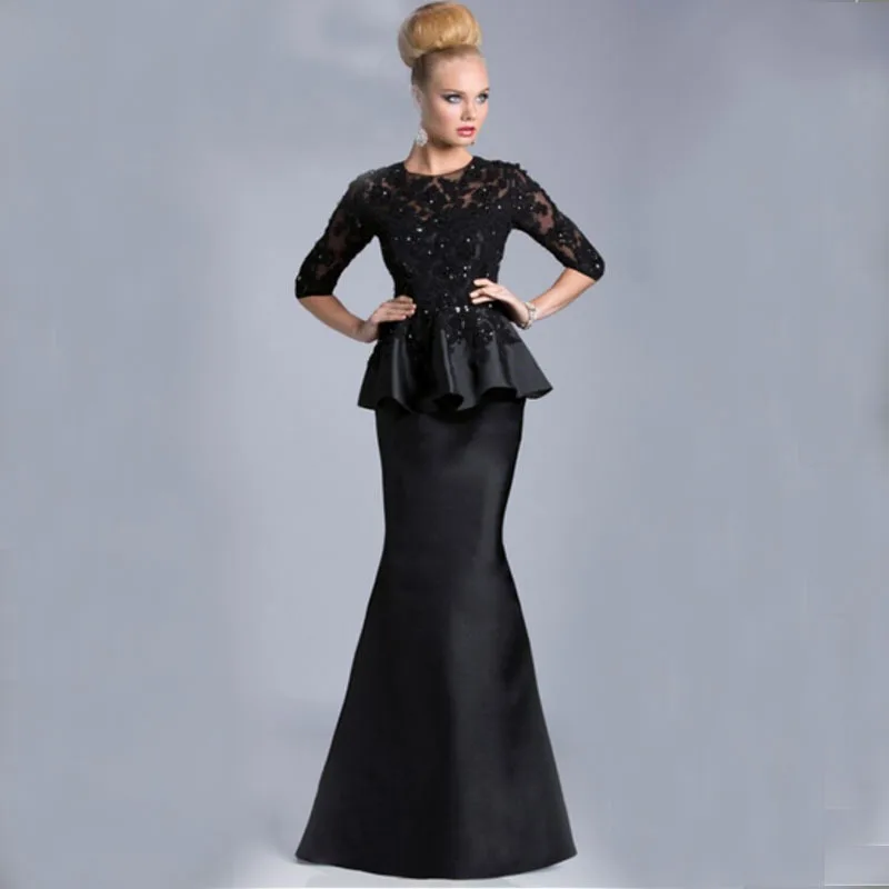 Custum -Made 2015 Mermaid lace applique bodice illusion neck with illusion half sleeve 510 satin Mother of the Bride Dresses
Custum -Made 2015 Mermaid lace applique bodice illusion neck with illusion half sleeve 510 satin Mother of the Bride Dresses