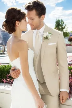 2 Buttons Beige Groom Tuxedos Notch Lapel Best Man Groomsmen Men Wedding Suits Bridegroom 2017 Developed (Jacket+Pants+Tie+Vest)
2 Buttons Beige Groom Tuxedos Notch Lapel Best Man Groomsmen Men Wedding Suits Bridegroom 2017 Developed (Jacket+Pants+Tie+Vest)