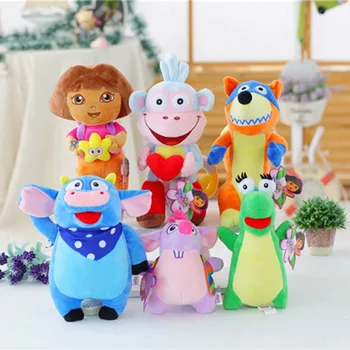 25CM Plush Toys Dora/Monkey Boots/Fox Stuffed Doll Toys Kids Toys for Children's Gift For Kids 6pcs/lot
25CM Plush Toys Dora/Monkey Boots/Fox Stuffed Doll Toys Kids Toys for Children's Gift For Kids 6pcs/lot