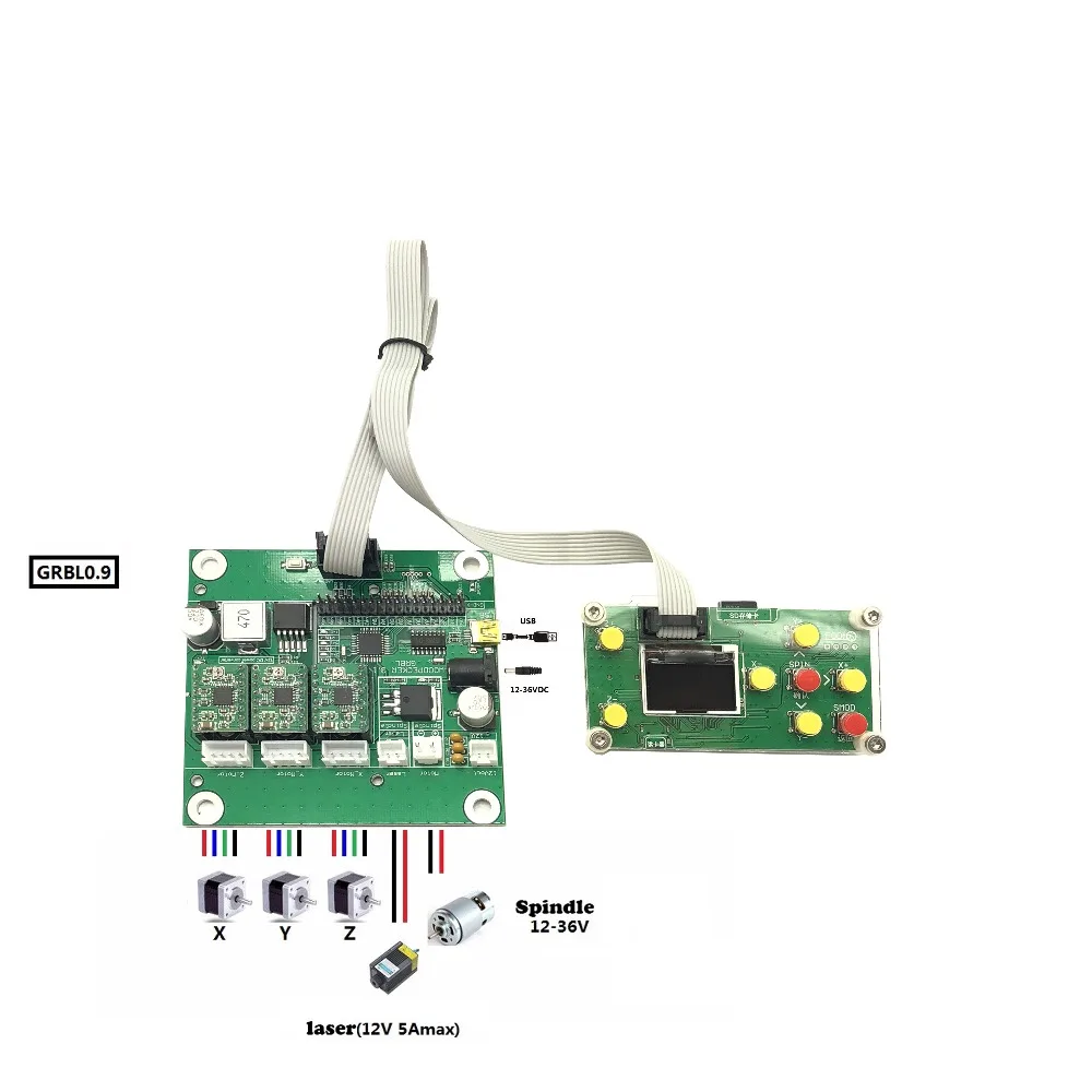 Arduino GRBL cnc engraving machine control board, three-axis control, Diy laser engraving machine control board
Arduino GRBL cnc engraving machine control board, three-axis control, Diy laser engraving machine control board