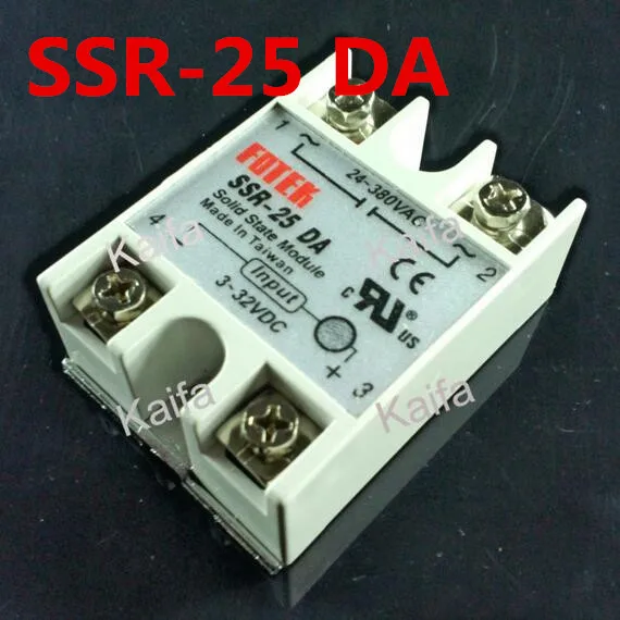 1 Piece Solid State Relay SSR DC Control AC SSR 25DA 3-32V DC To 24-380V AC High Quality
1 Piece Solid State Relay SSR DC Control AC SSR 25DA 3-32V DC To 24-380V AC High Quality