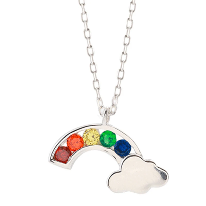 XIYANIKE 925 Sterling Silver Rainbow Necklace Inlaid With 7 Colors Rhinestone Statement Jewelry For Women Fashion Jewelry Bijoux
XIYANIKE 925 Sterling Silver Rainbow Necklace Inlaid With 7 Colors Rhinestone Statement Jewelry For Women Fashion Jewelry Bijoux