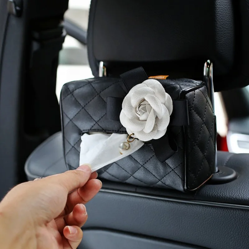 Pearl Camellia Flower Car Seat Back Hanging Tissue Box Holder Crystal Leather Paper Tower Organizer Car Styling Accessories
Pearl Camellia Flower Car Seat Back Hanging Tissue Box Holder Crystal Leather Paper Tower Organizer Car Styling Accessories