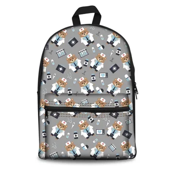 THINK 3d Nurse Bear Printing Backpack for Teenage Girls School Bags for Teenagers Children Canvas School Daily Back pack Custom
THINK 3d Nurse Bear Printing Backpack for Teenage Girls School Bags for Teenagers Children Canvas School Daily Back pack Custom