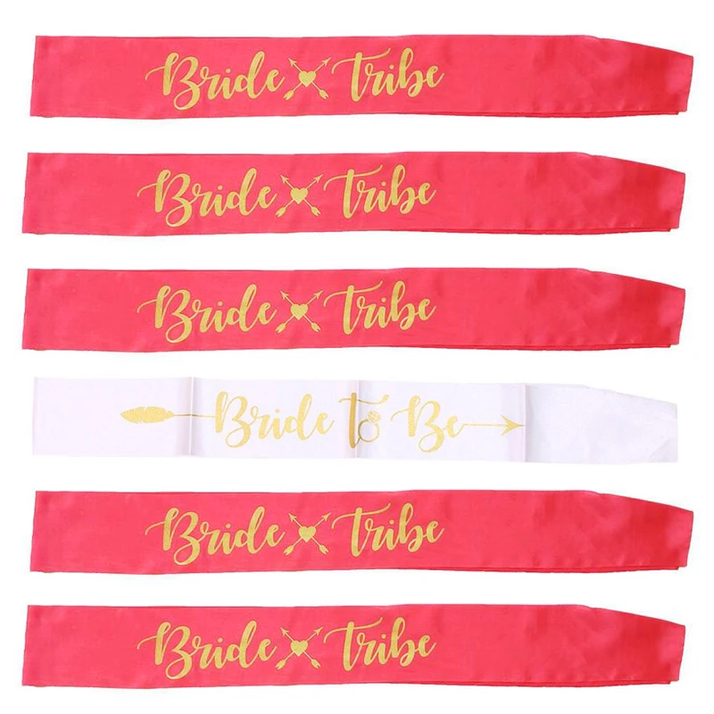 6pcs Wedding Engagement Bachelorette Party Decorations Bride To Be Sash Team Bride Sash Wedding Party Bridal Shower Supplies
6pcs Wedding Engagement Bachelorette Party Decorations Bride To Be Sash Team Bride Sash Wedding Party Bridal Shower Supplies