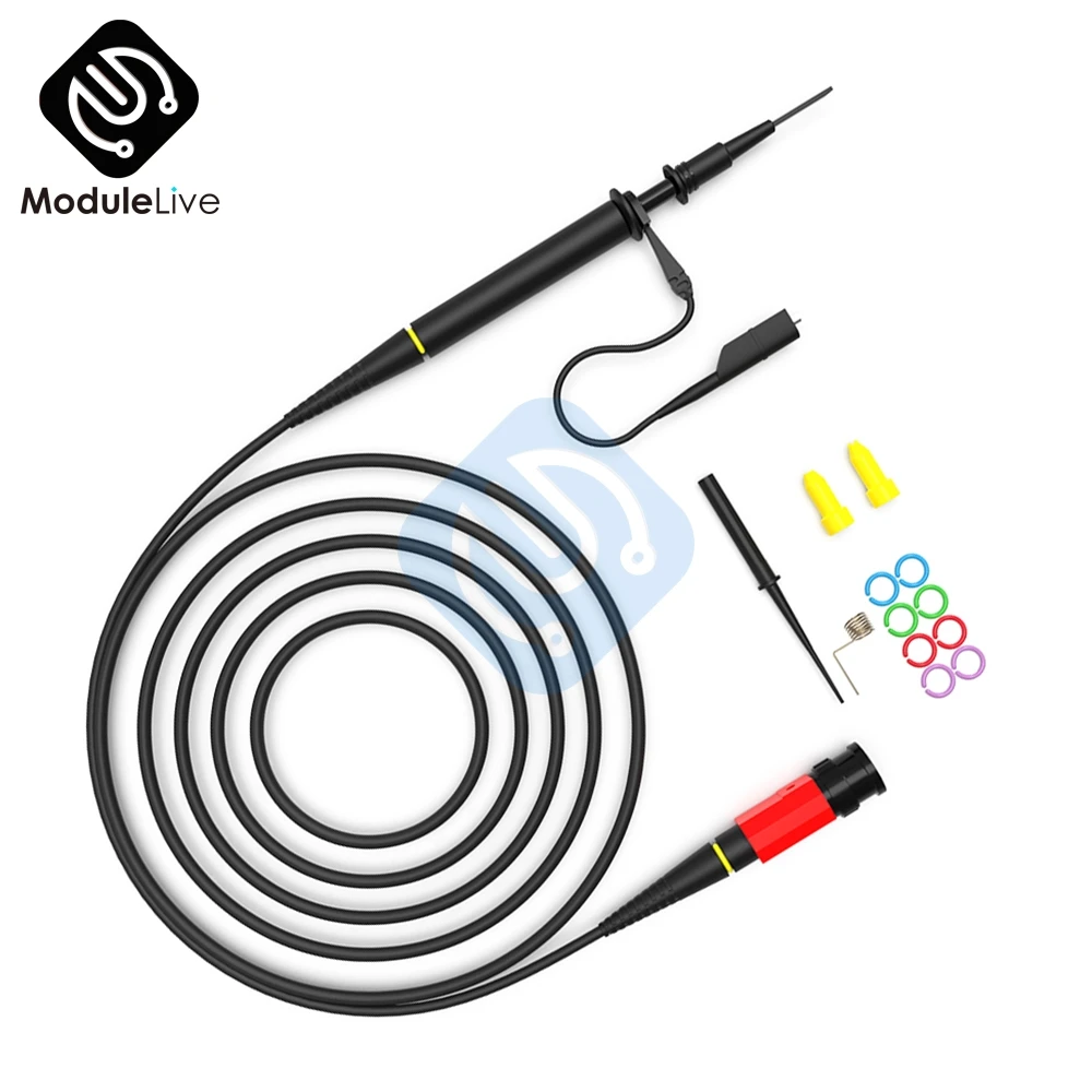 P4100 Oscilloscope Probe 100X Oscilloscope Clip Probe Sensor High Voltage 2KV 100MHz Bandwidth BNC Connector P4100 Probe New
P4100 Oscilloscope Probe 100X Oscilloscope Clip Probe Sensor High Voltage 2KV 100MHz Bandwidth BNC Connector P4100 Probe New